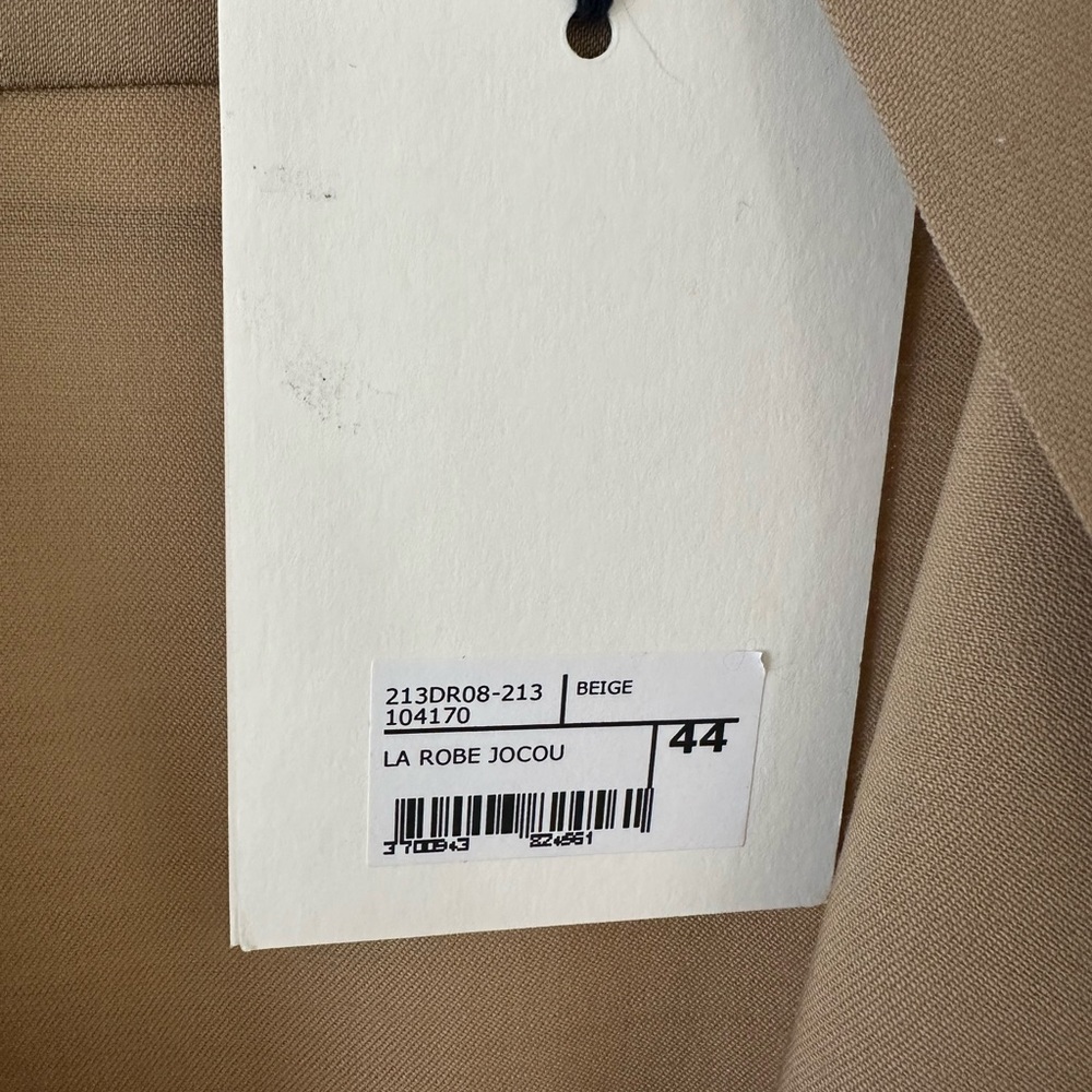 NWT Jacquemus ‘La Robe Jocou’ Midi Shirt Dress Tan/Beige FR44/ US12 $840 Retail - Picture 12 of 14